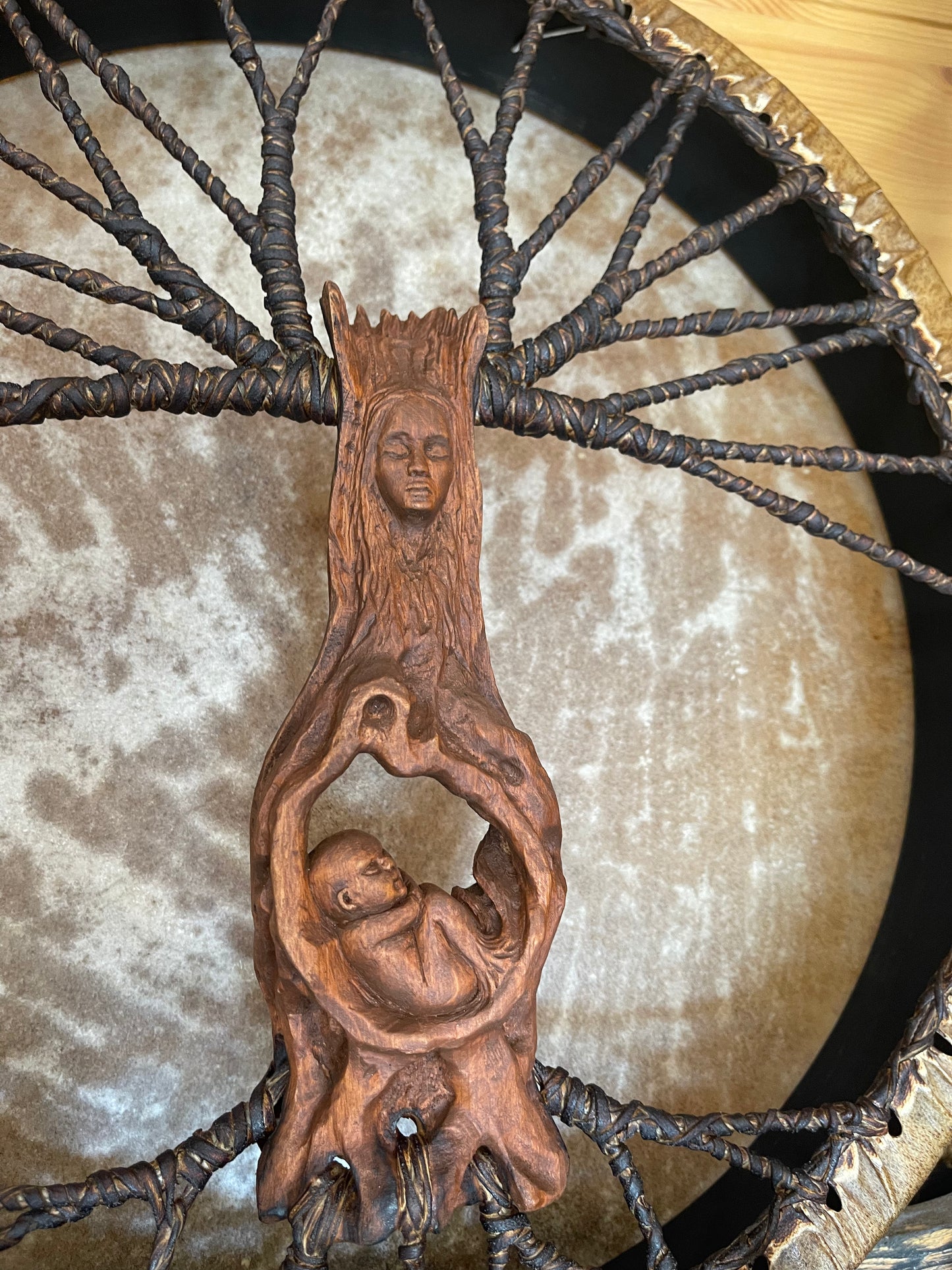 Shaman drum Roda goddess