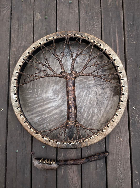 Shaman drum Tree of Life 18’