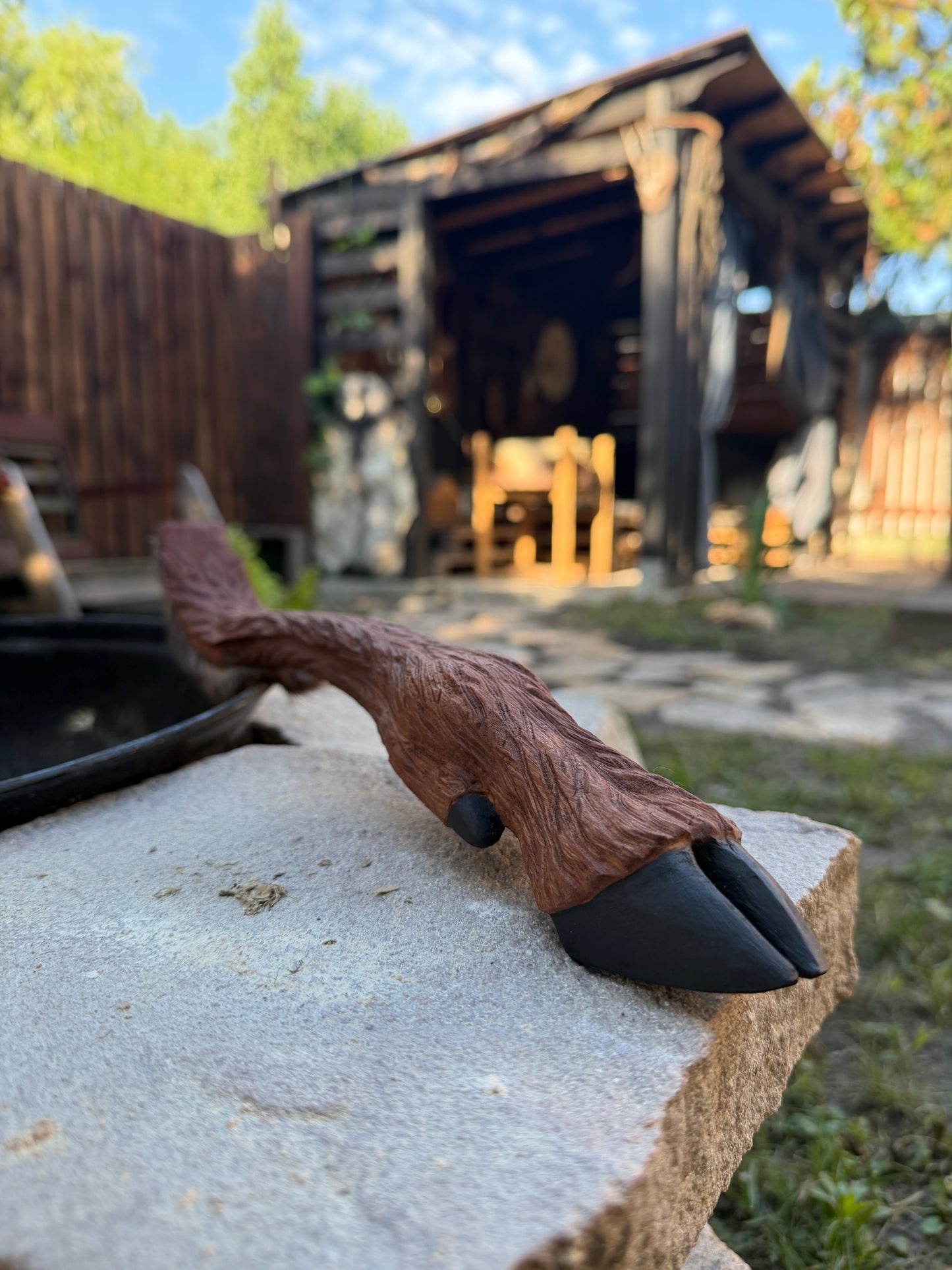 Shamanic beater Deer leg