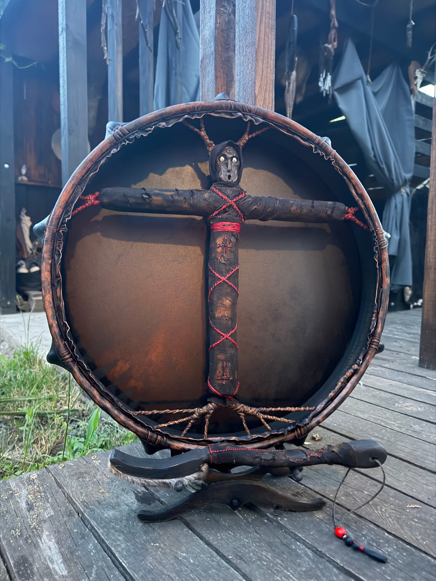 Shamanic Drum "Guardian of the Path" 20"