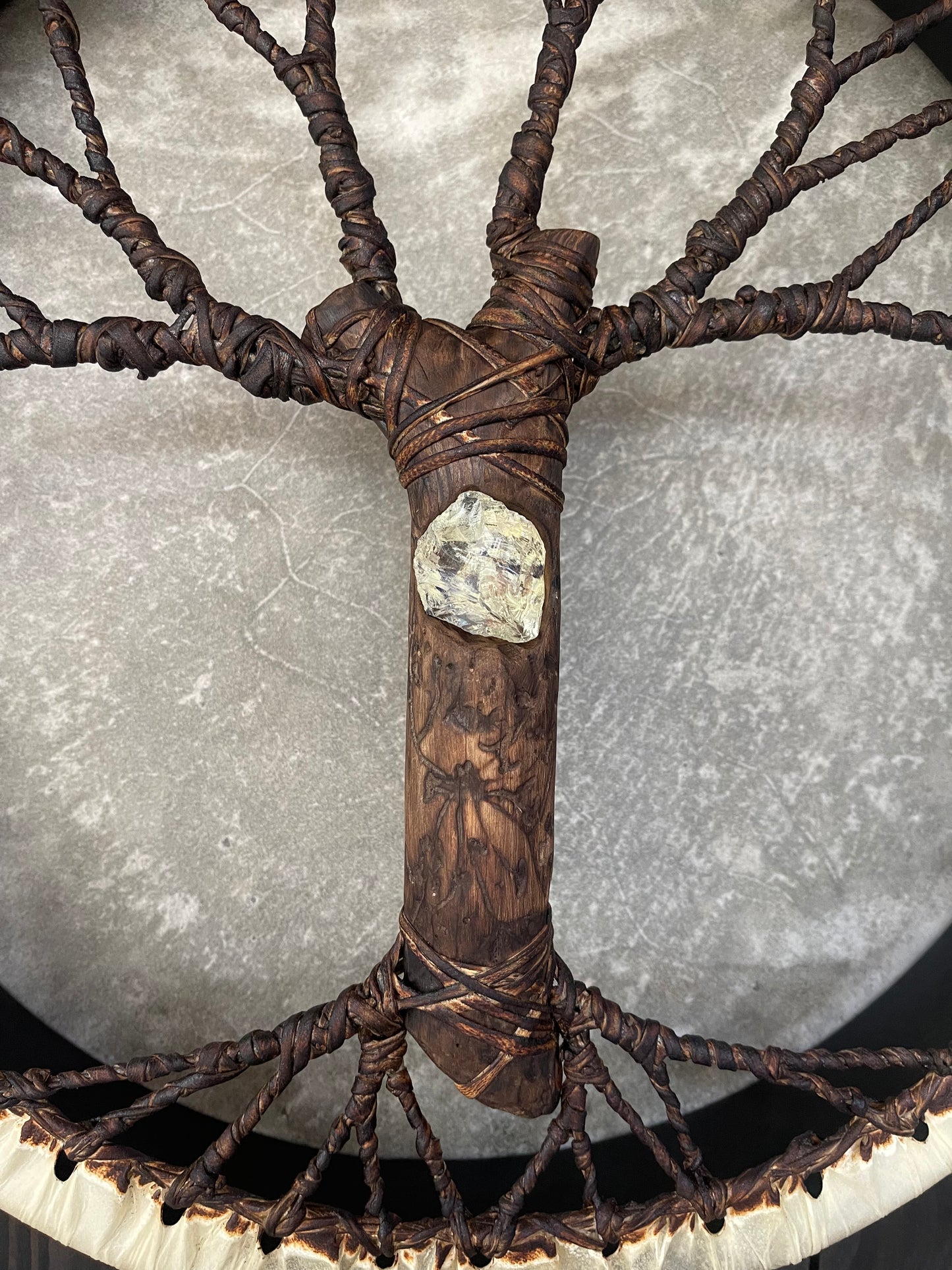 Shaman drum Tree of Life 16 moonstone