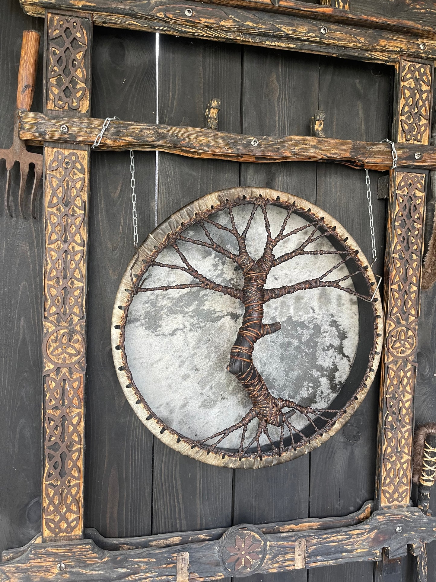 Shaman drum Tree of Life 18’