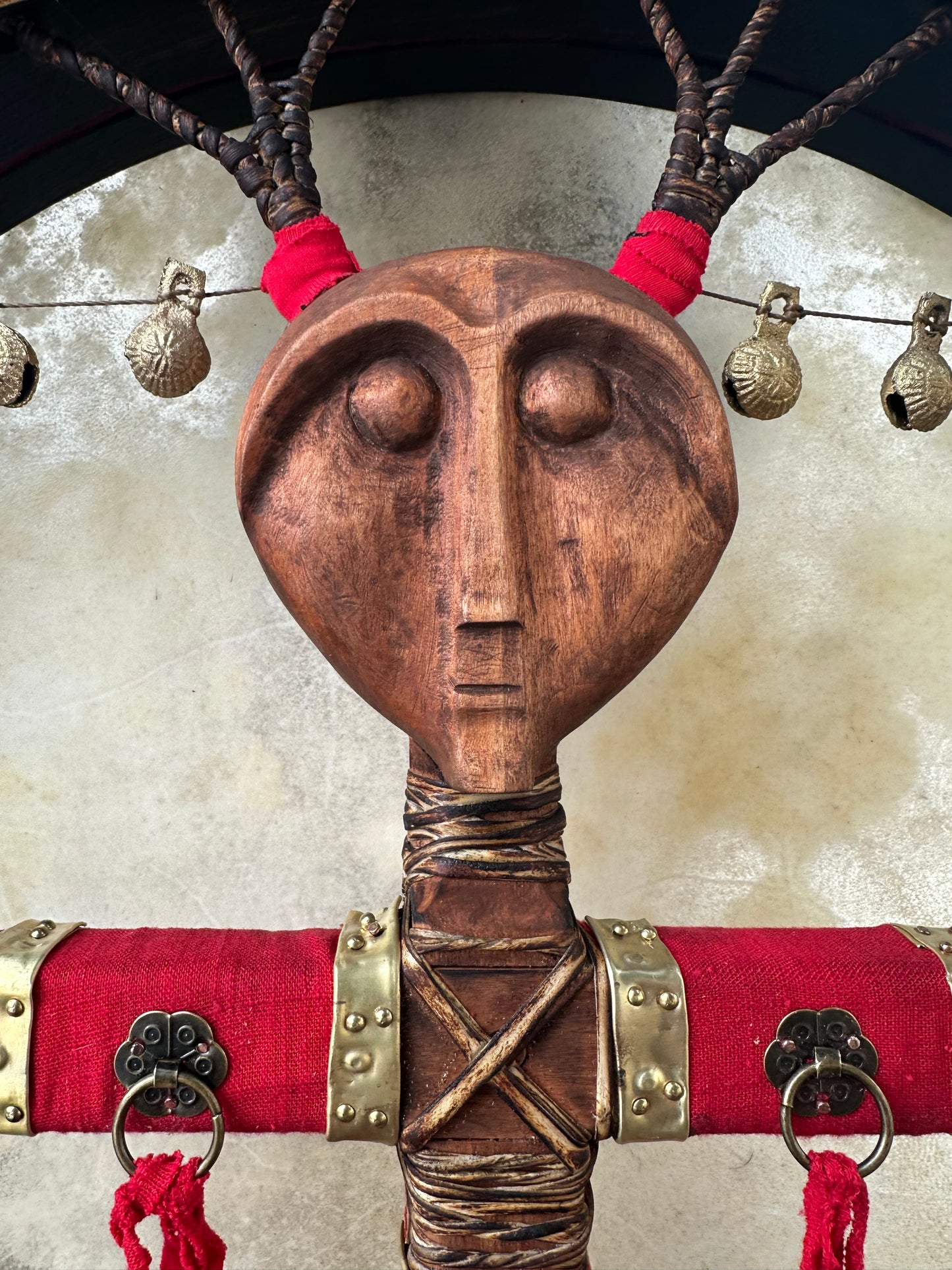 Siberian Drum 'White Shaman' — 24/20" Oval