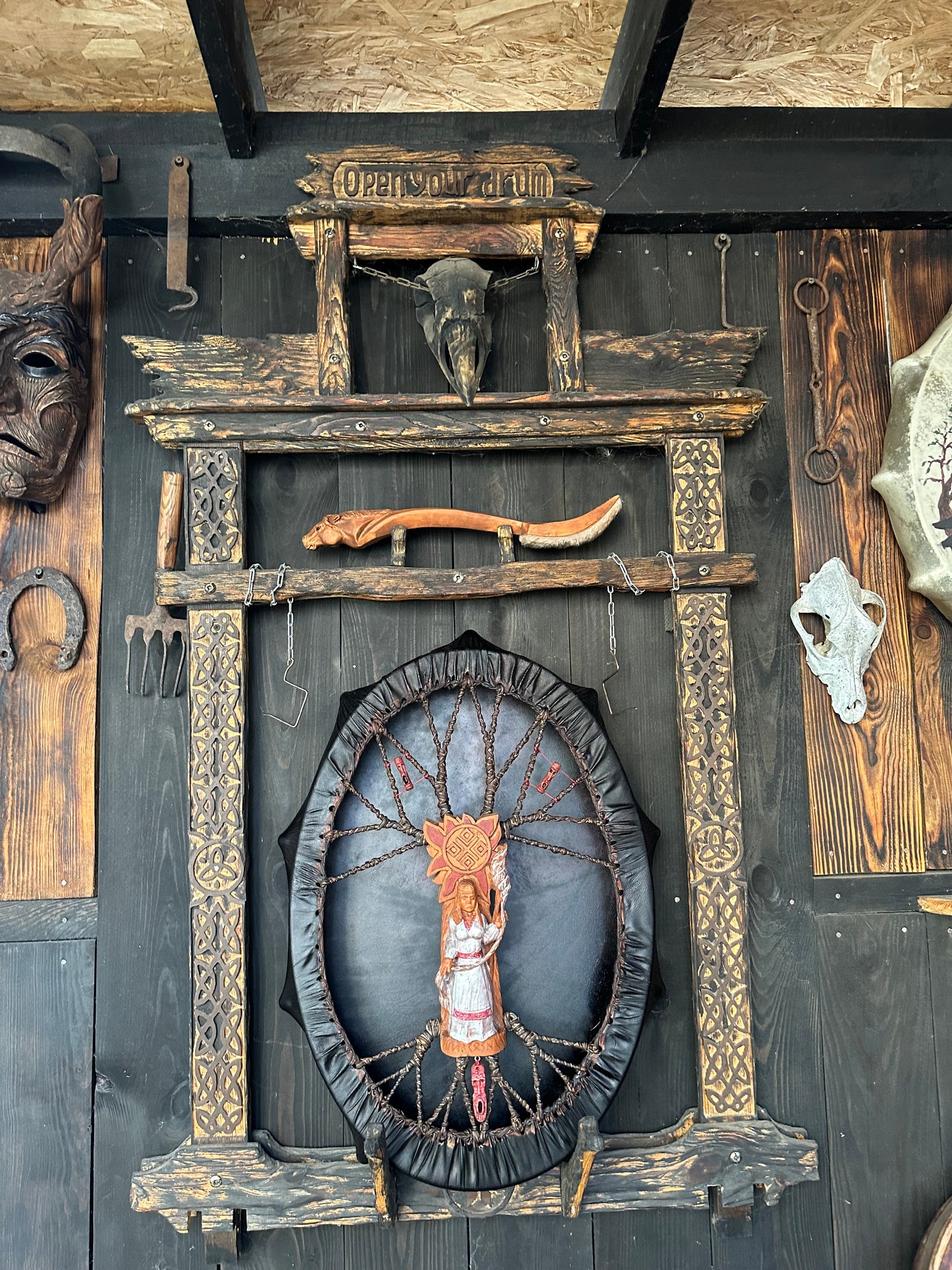 Slavic ancient drum Mokosha