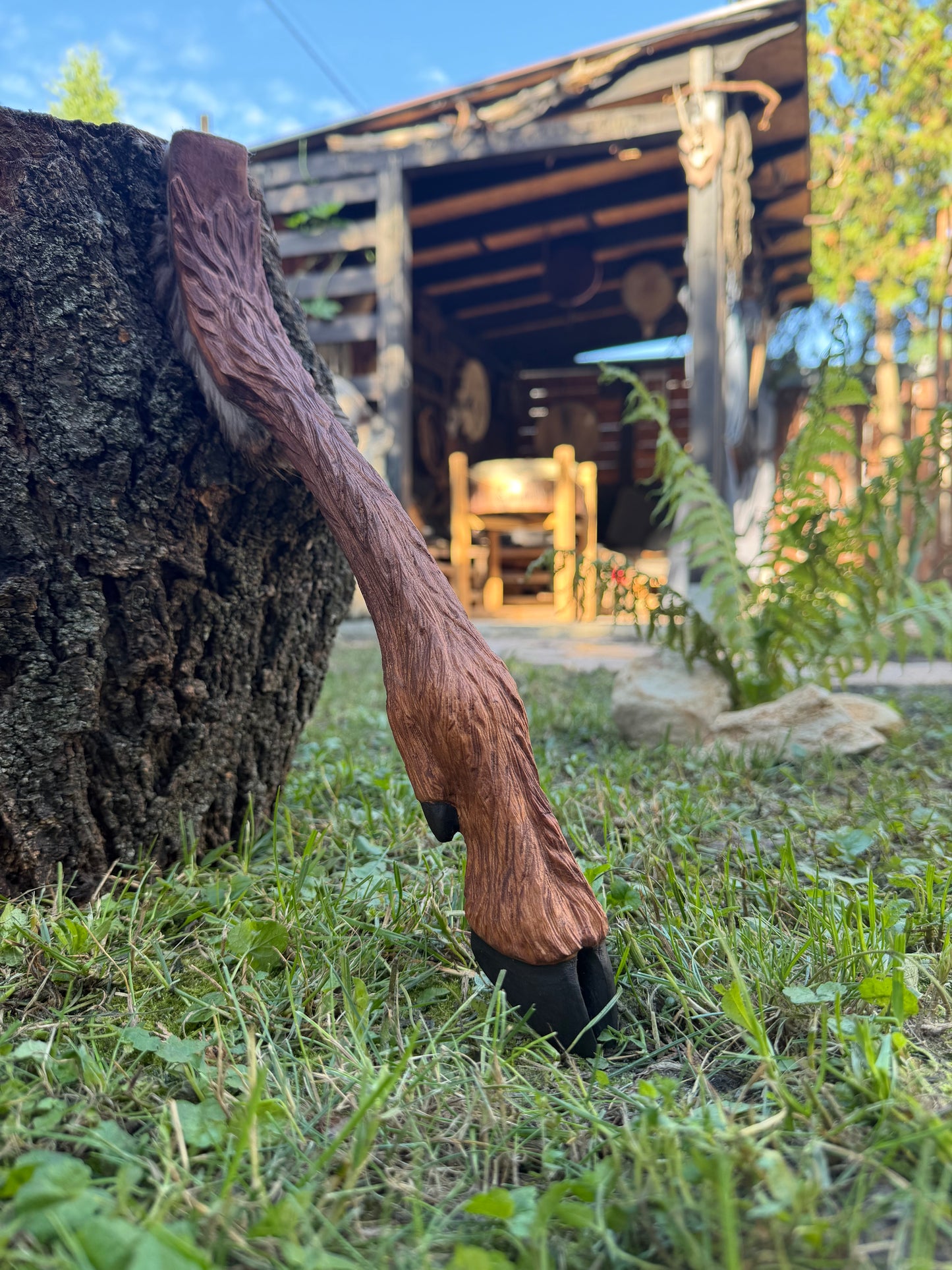Shamanic beater Deer leg