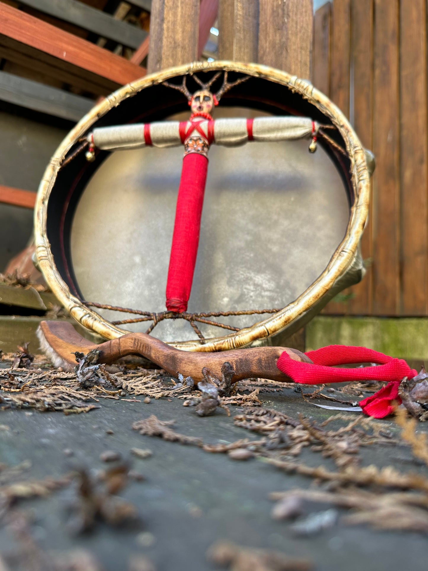 Slavic shamanic drum 12 inches Bereginya