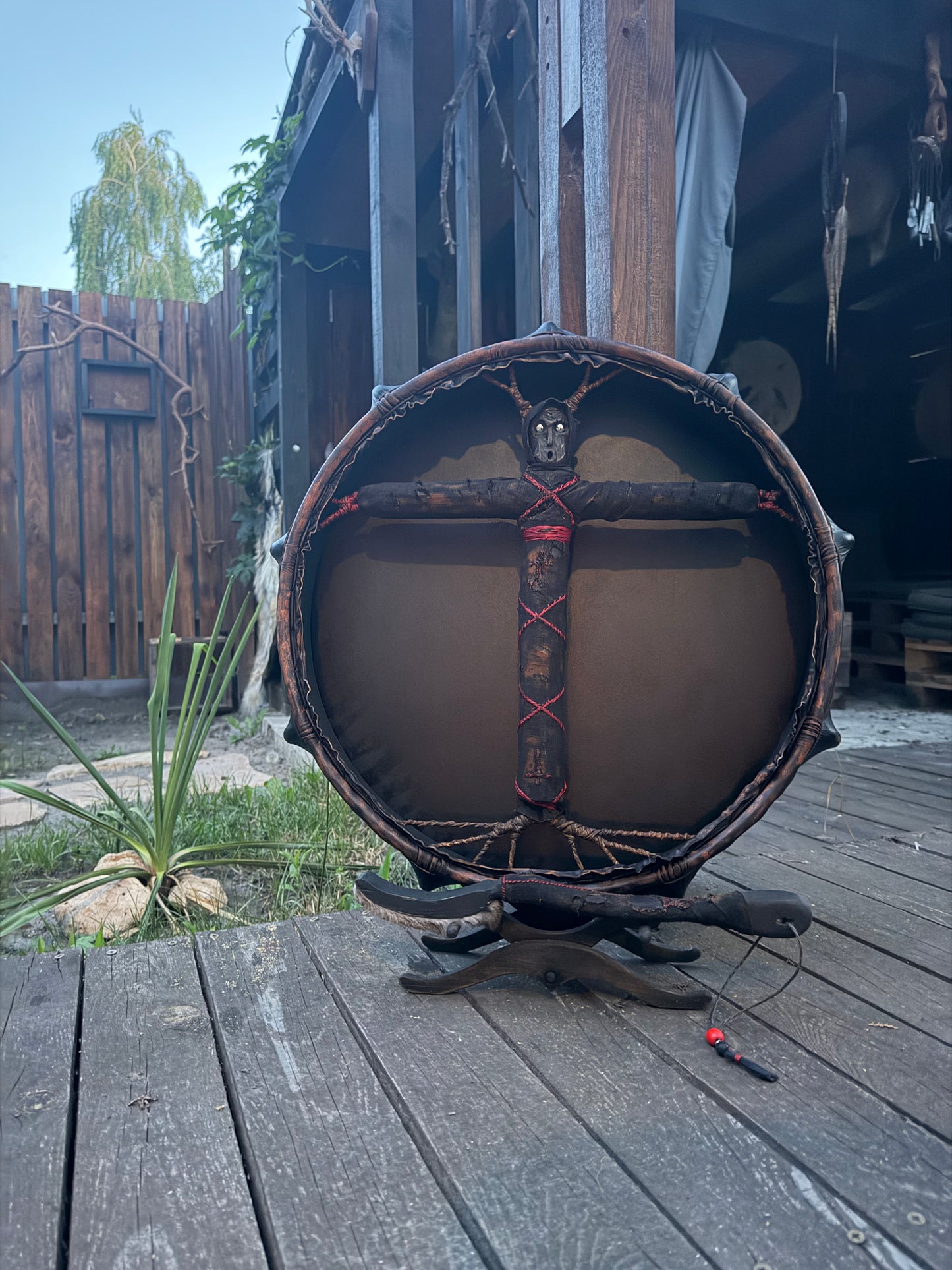 Shamanic Drum "Guardian of the Path" 20"