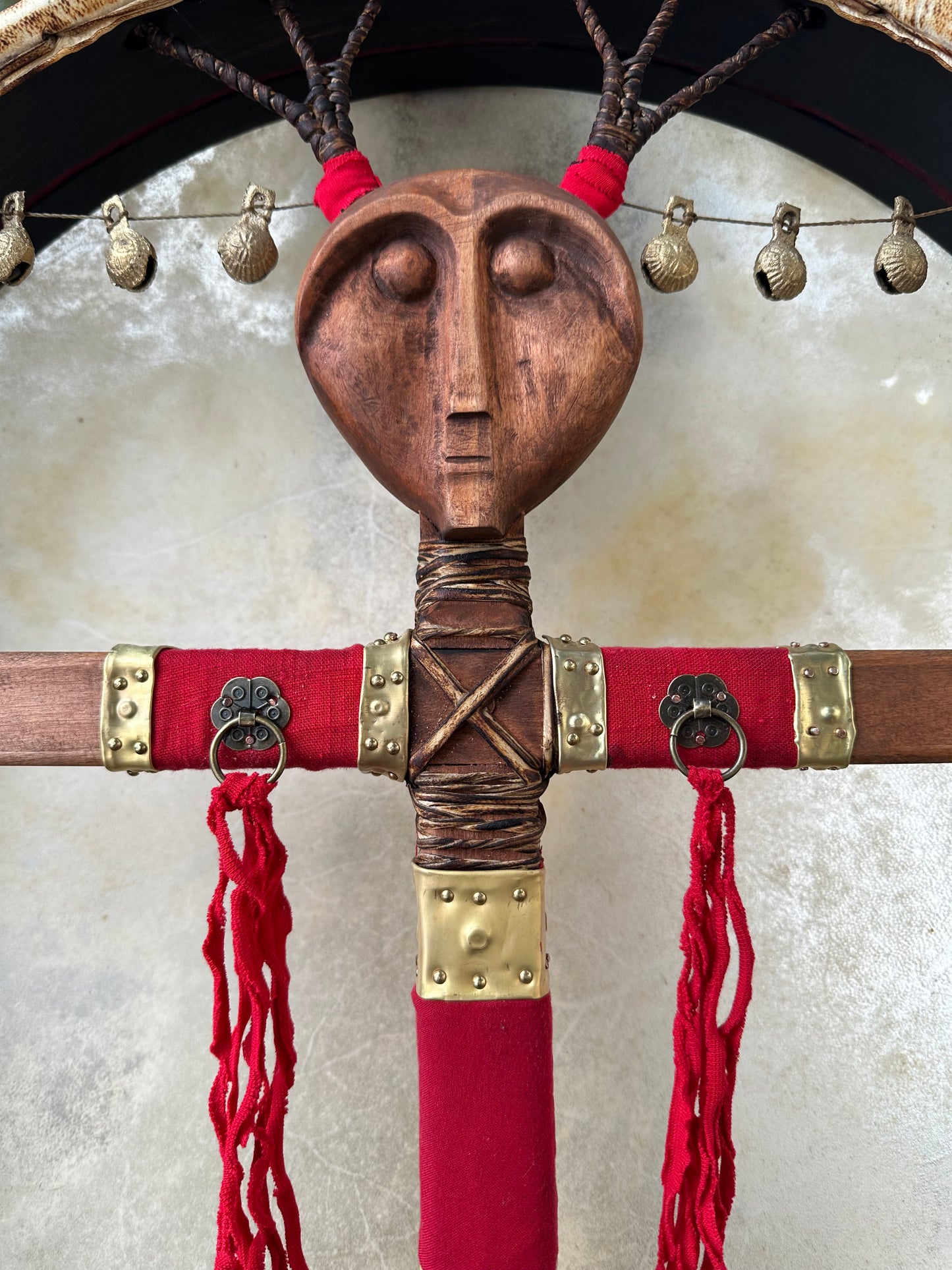 Siberian Drum 'White Shaman' — 24/20" Oval