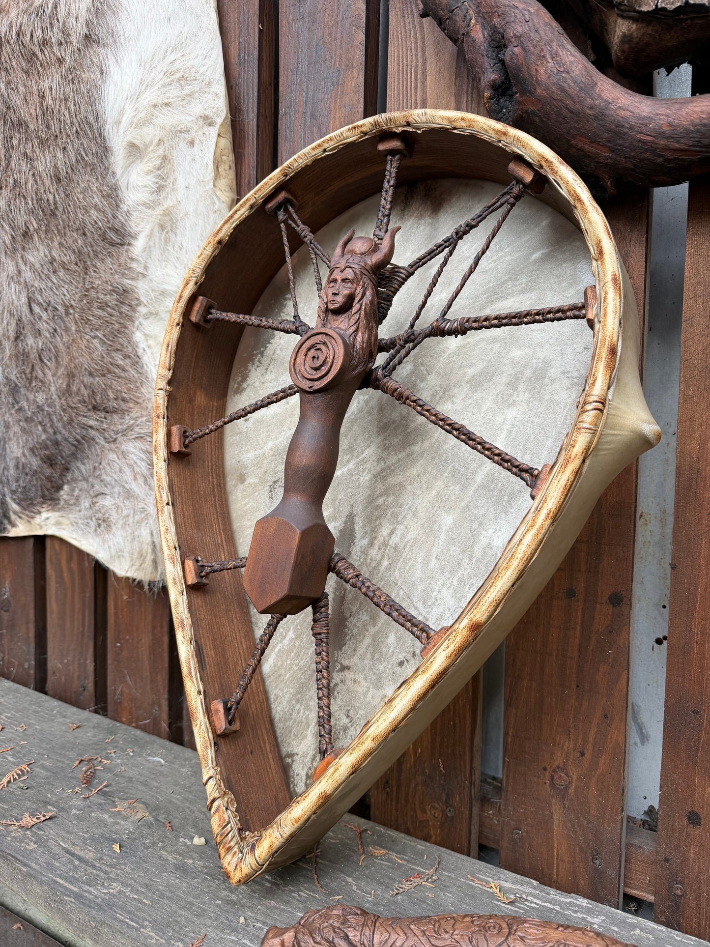 Shamanic Drum — 20/18" Teardrop