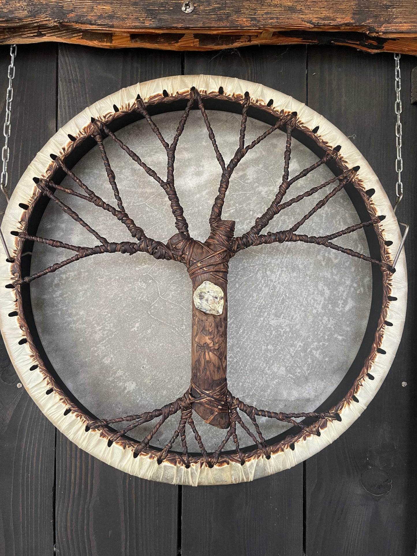 Shaman drum Tree of Life 16 moonstone