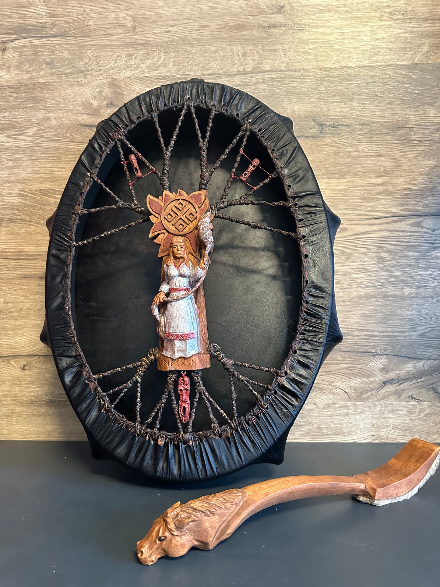 Slavic ancient drum Mokosha