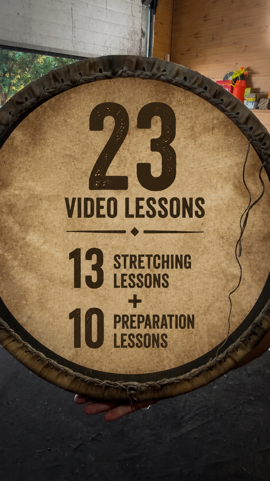 Drum Making Masterclass — How to Stretch the Skin on a Frame