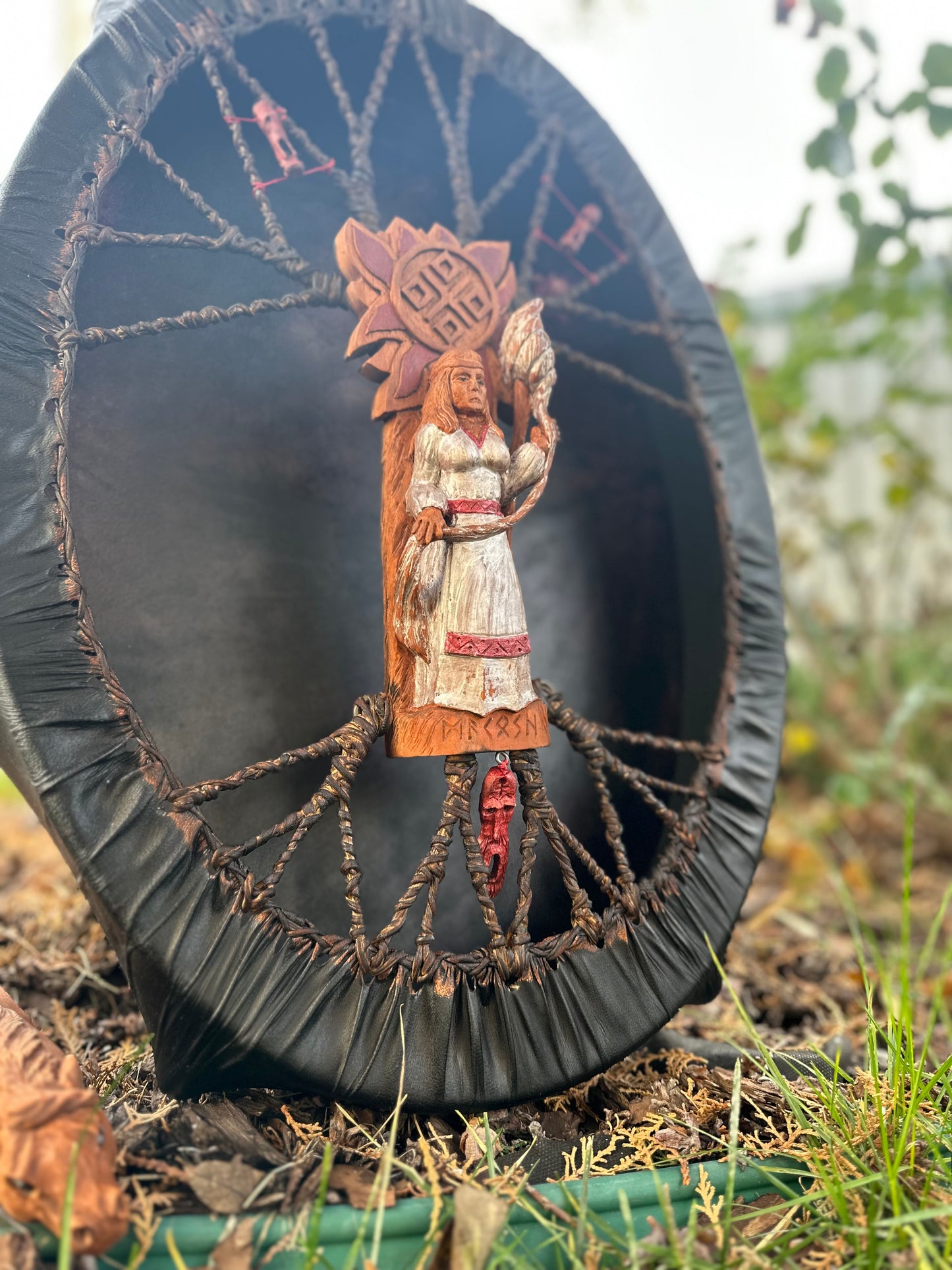 Slavic ancient drum Mokosha