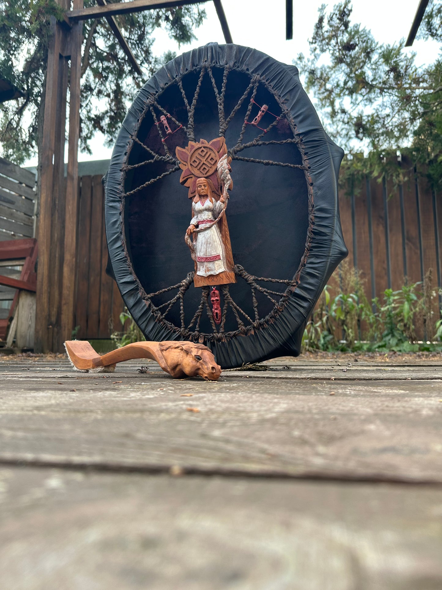 Slavic ancient drum Mokosha