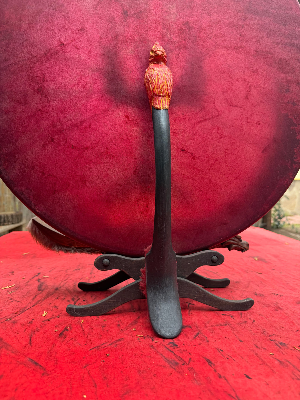 Shamanic Drum Beater 'Phoenix' — 16"