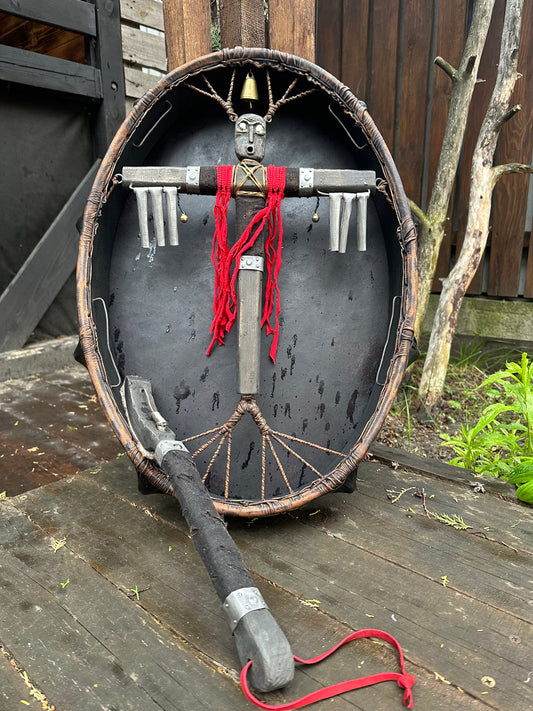 Siberian Drum — 24/20" Oval, Metal Voice