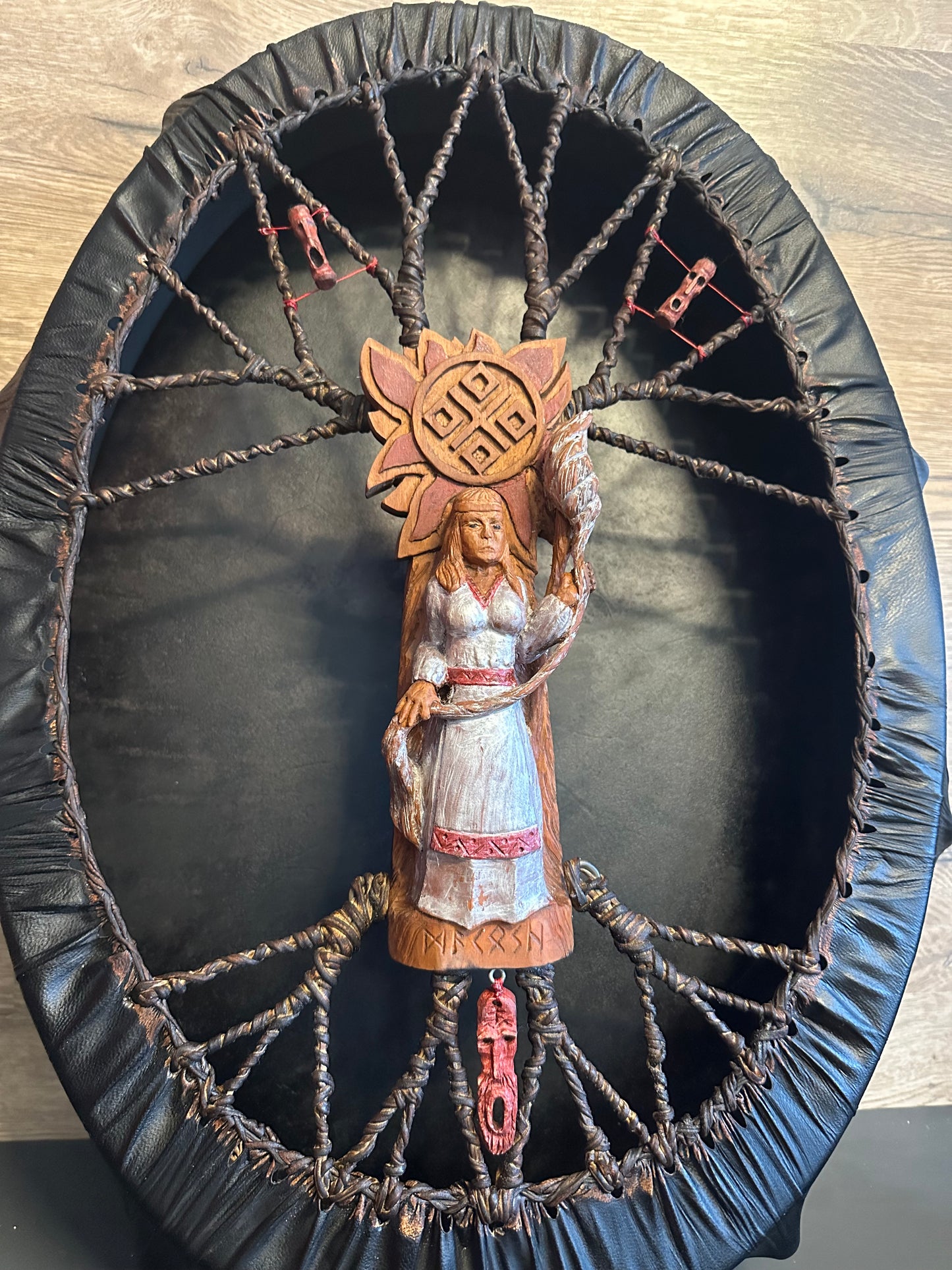 Slavic ancient drum Mokosha