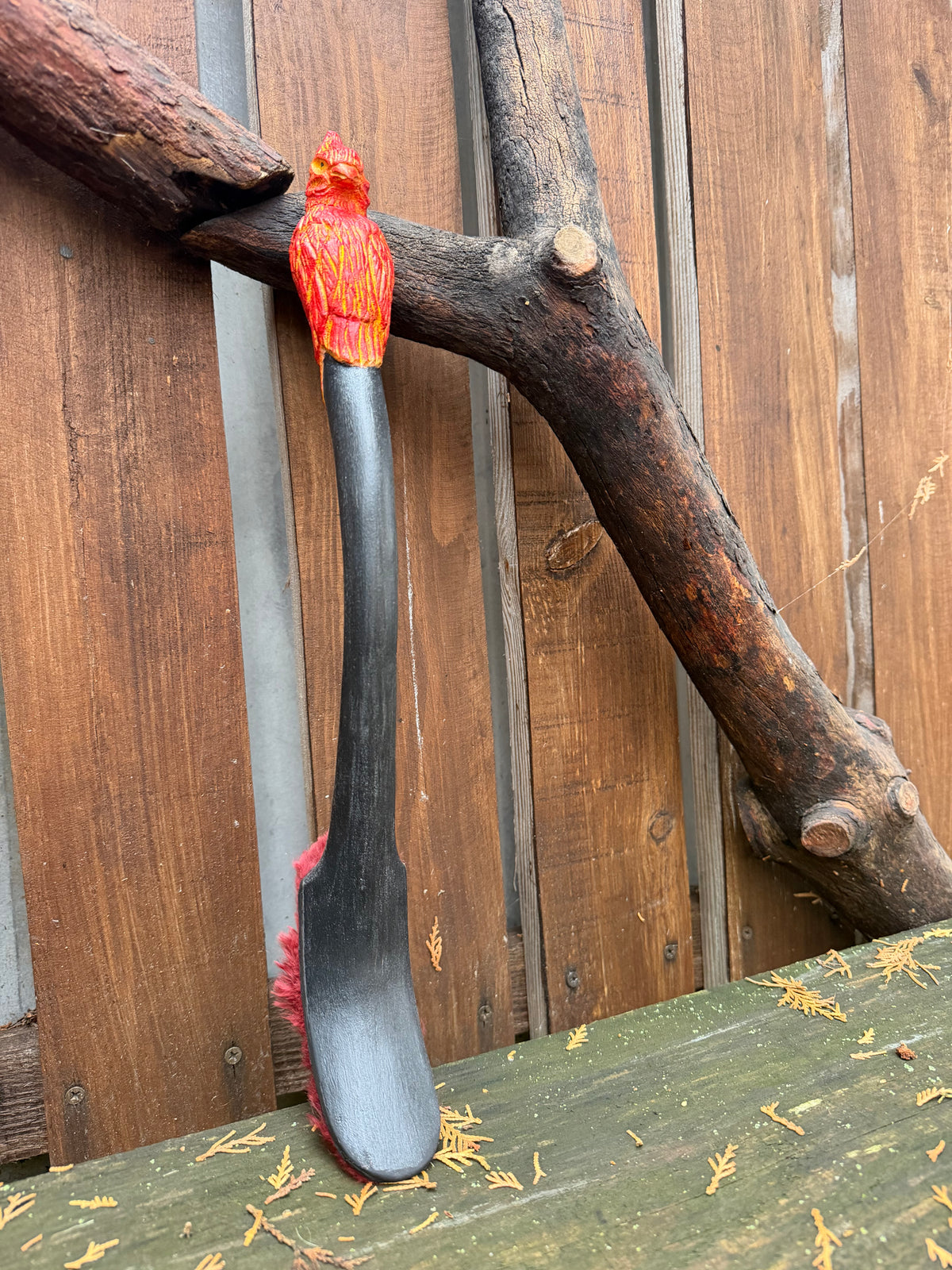 Shamanic Drum Beater 'Phoenix' — 16"