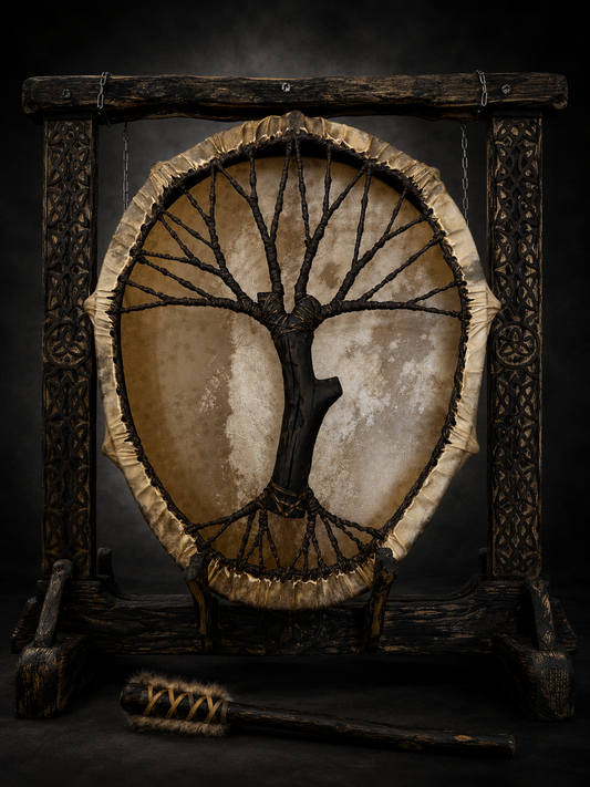 Shaman Drum 'Tree of Life' — 24" × 20" Oval