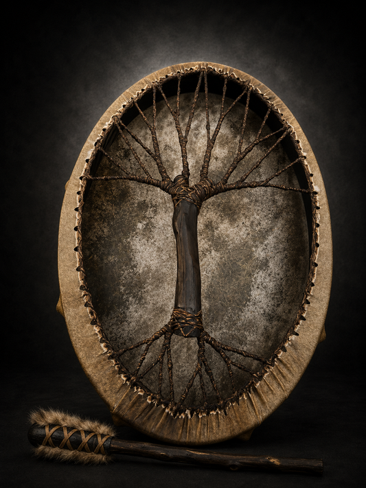 Shaman Drum 'Tree of Life' — 28" × 20" Oval