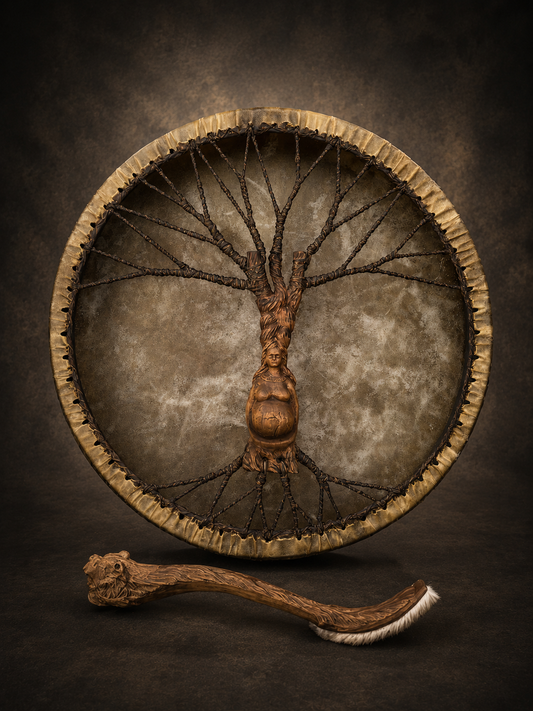 Shaman Drum 'Mother Land' — 24" Round Ceremonial
