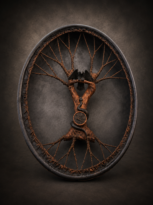 Shaman Drum 'Wings and Whispers' — 28/20" Oval Flagship