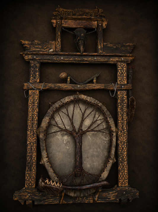 Shamanic Drum 'Tree of Life' — 24/20" Oval