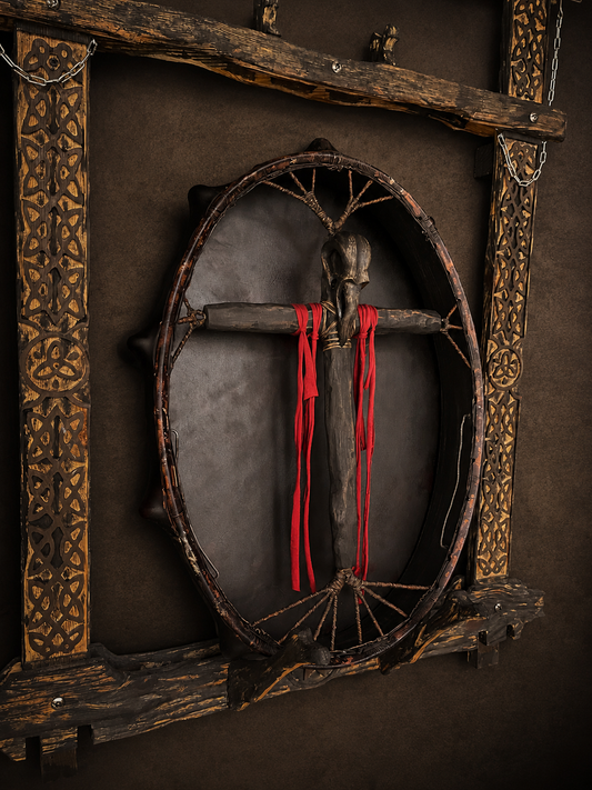 Siberian drum 24/20 Skull of Raven