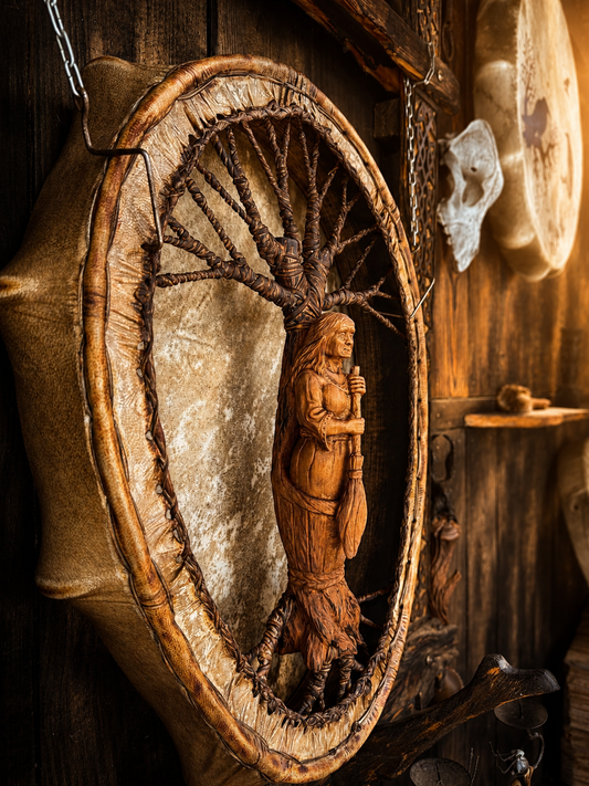 Shamanic Drum 'Baba Yaga' — 20/18" Oval
