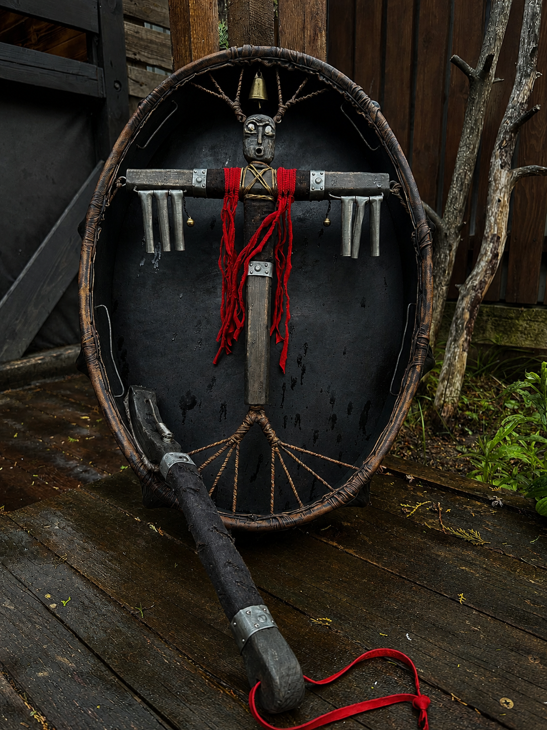 Siberian Drum — 24/20" Oval, Metal Voice