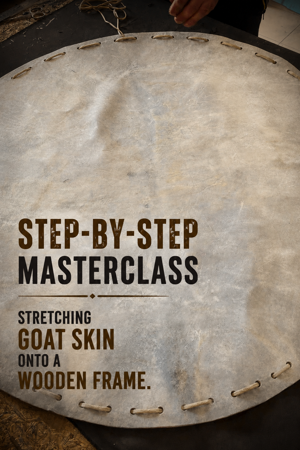 Drum Making Masterclass — How to Stretch the Skin on a Frame