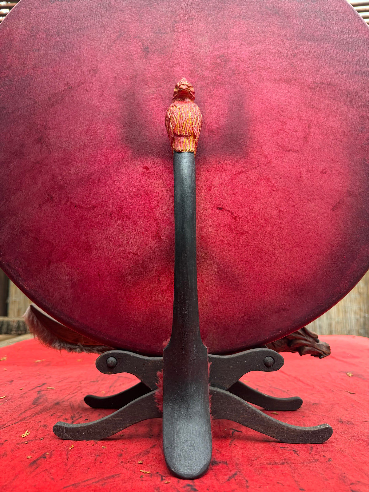 Shamanic Drum Beater 'Phoenix' — 16"
