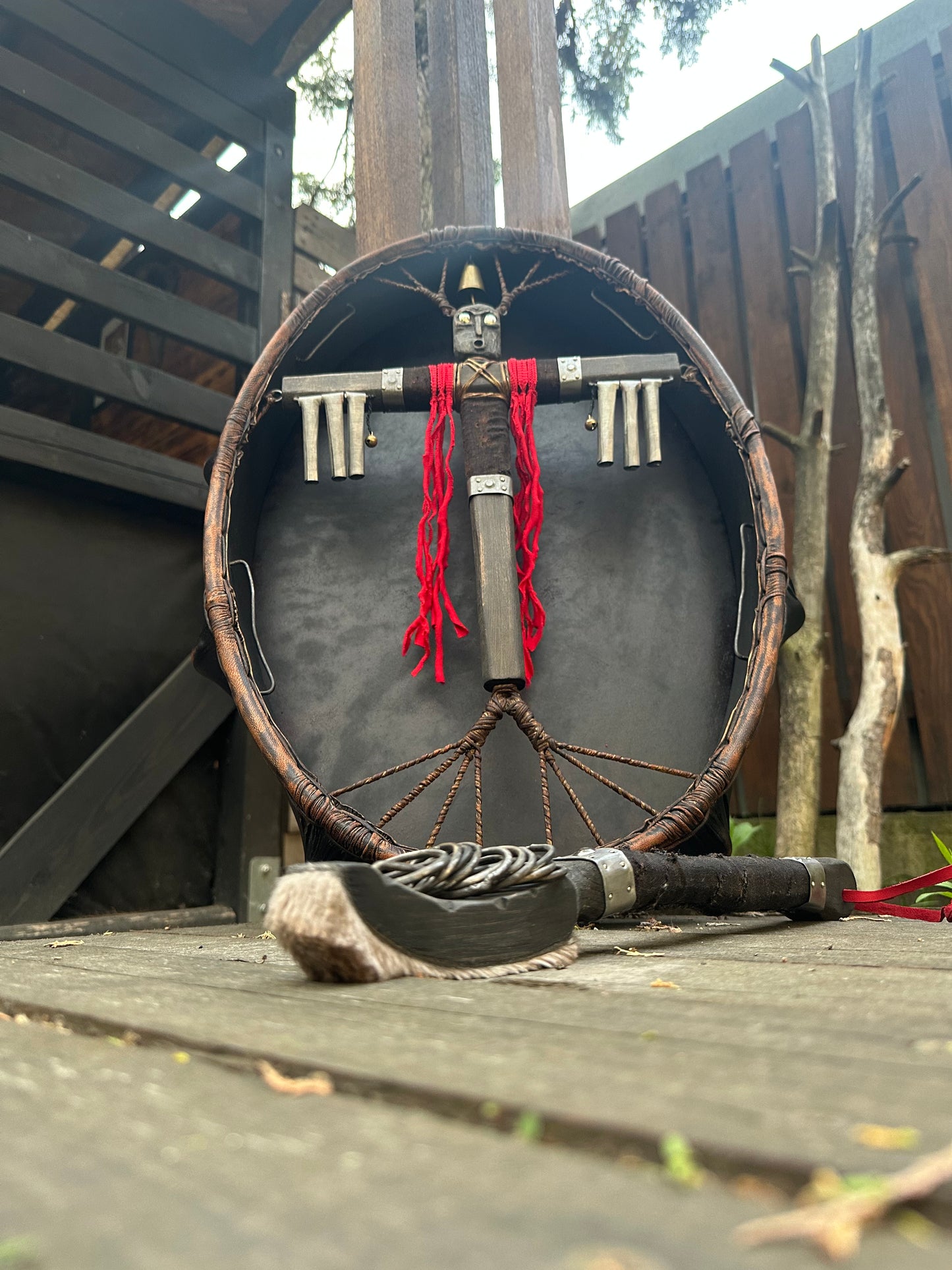 Siberian Drum — 24/20" Oval, Metal Voice