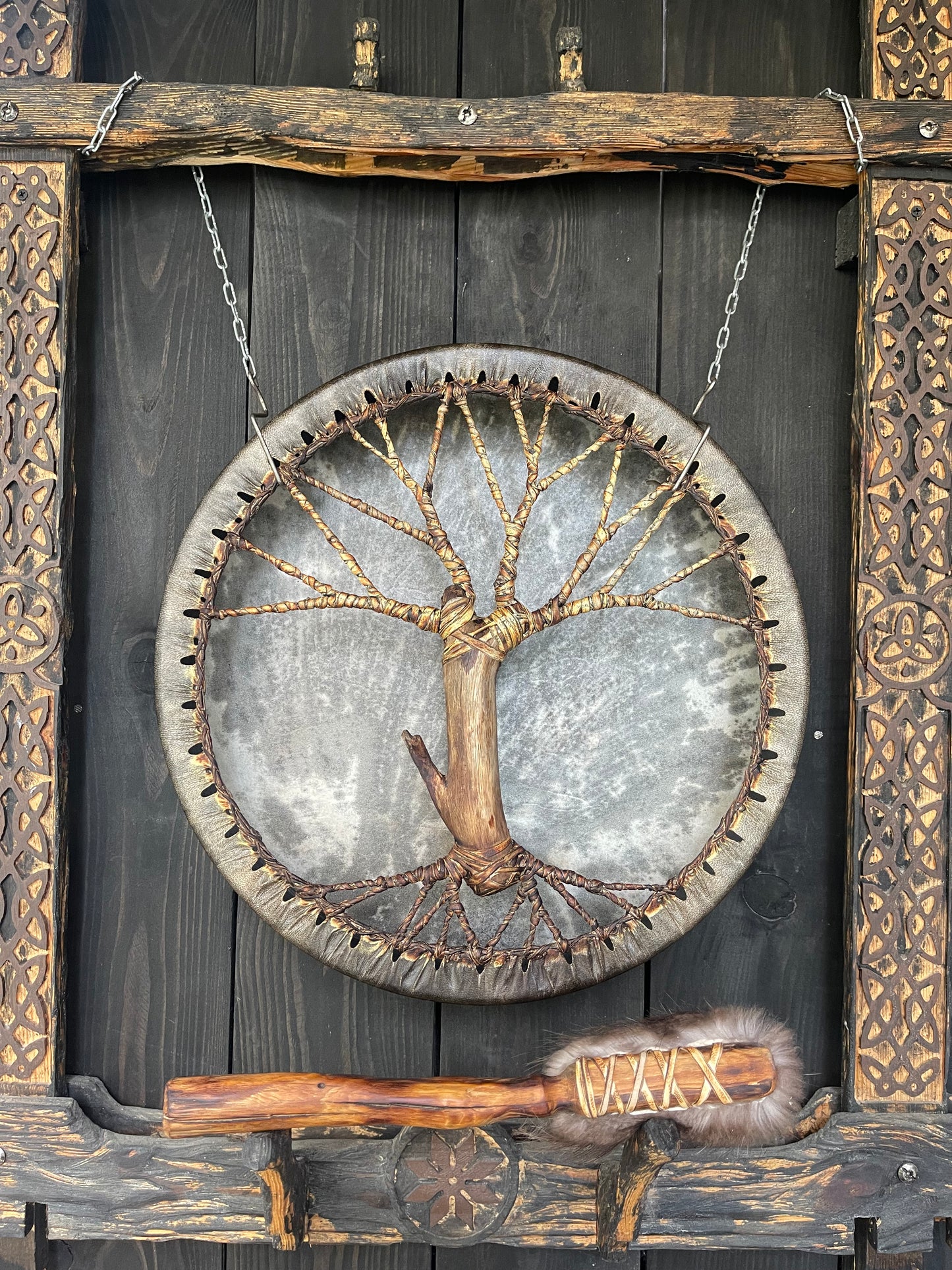 Shaman drum Tree of Life  16’