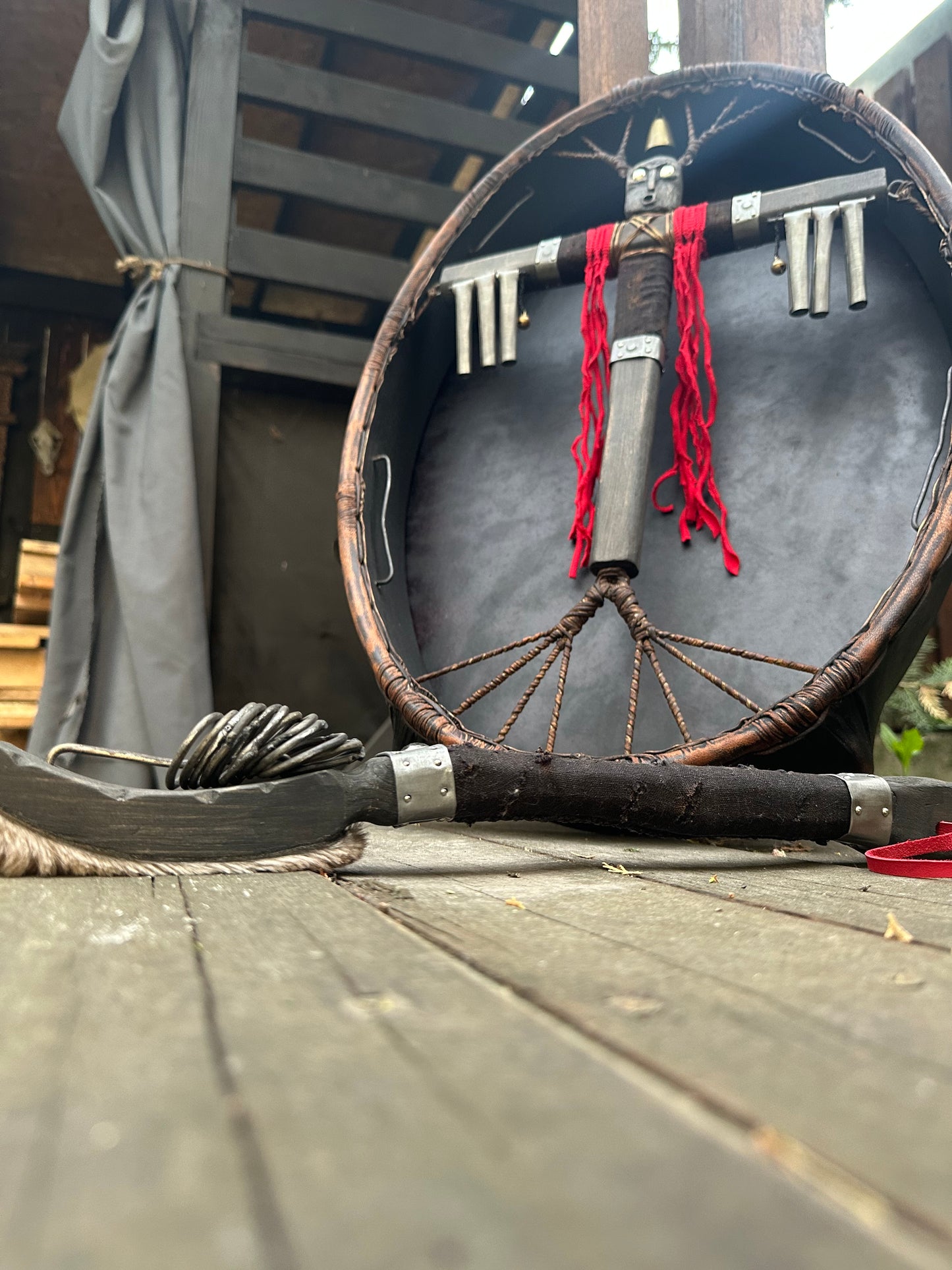 Siberian Drum — 24/20" Oval, Metal Voice