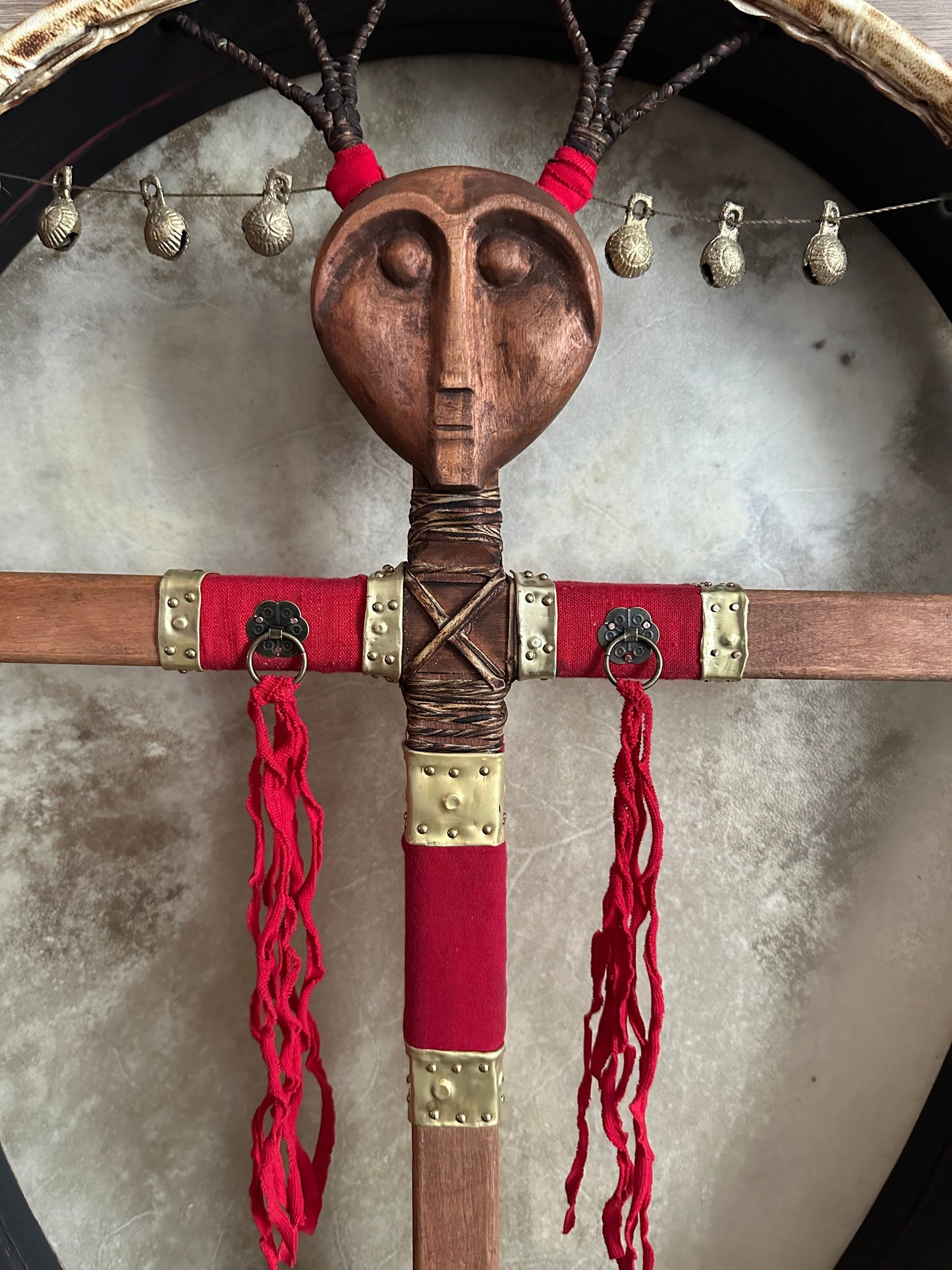 Siberian Drum 'White Shaman' — 24/20" Oval