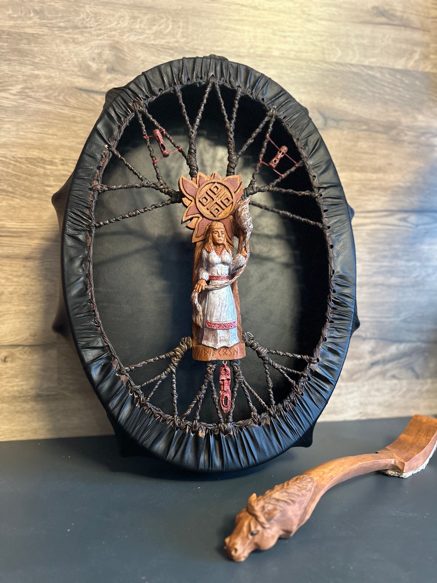 Slavic ancient drum Mokosha