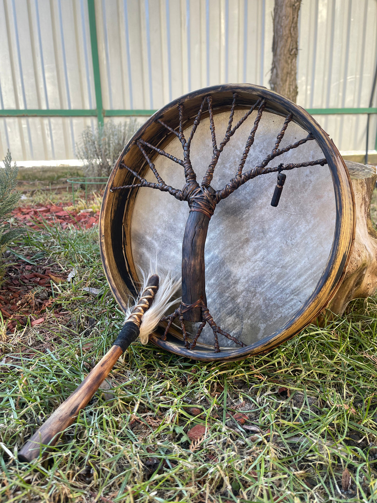Shamanic Drum 'Tree of Life' — 12" Round