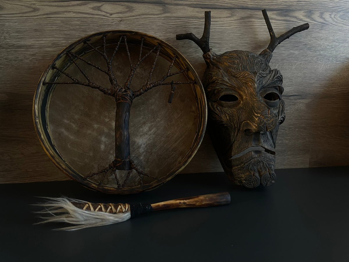 Shamanic Drum 'Tree of Life' — 12" Round