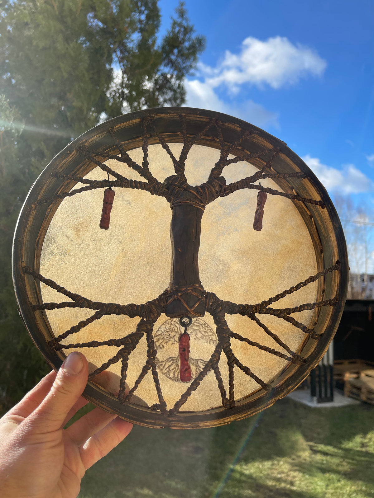 Shamanic Drum 'Tree of Life' — 12" Round