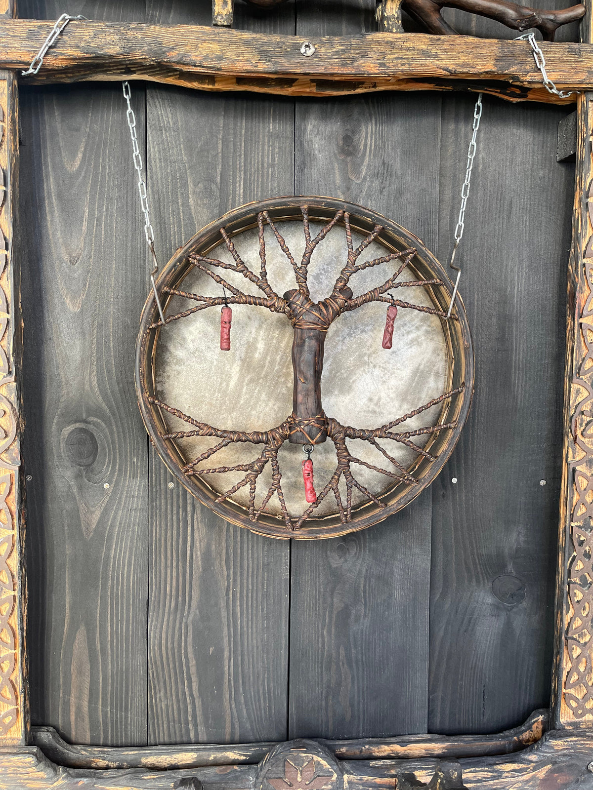 Shamanic Drum 'Tree of Life' — 12" Round