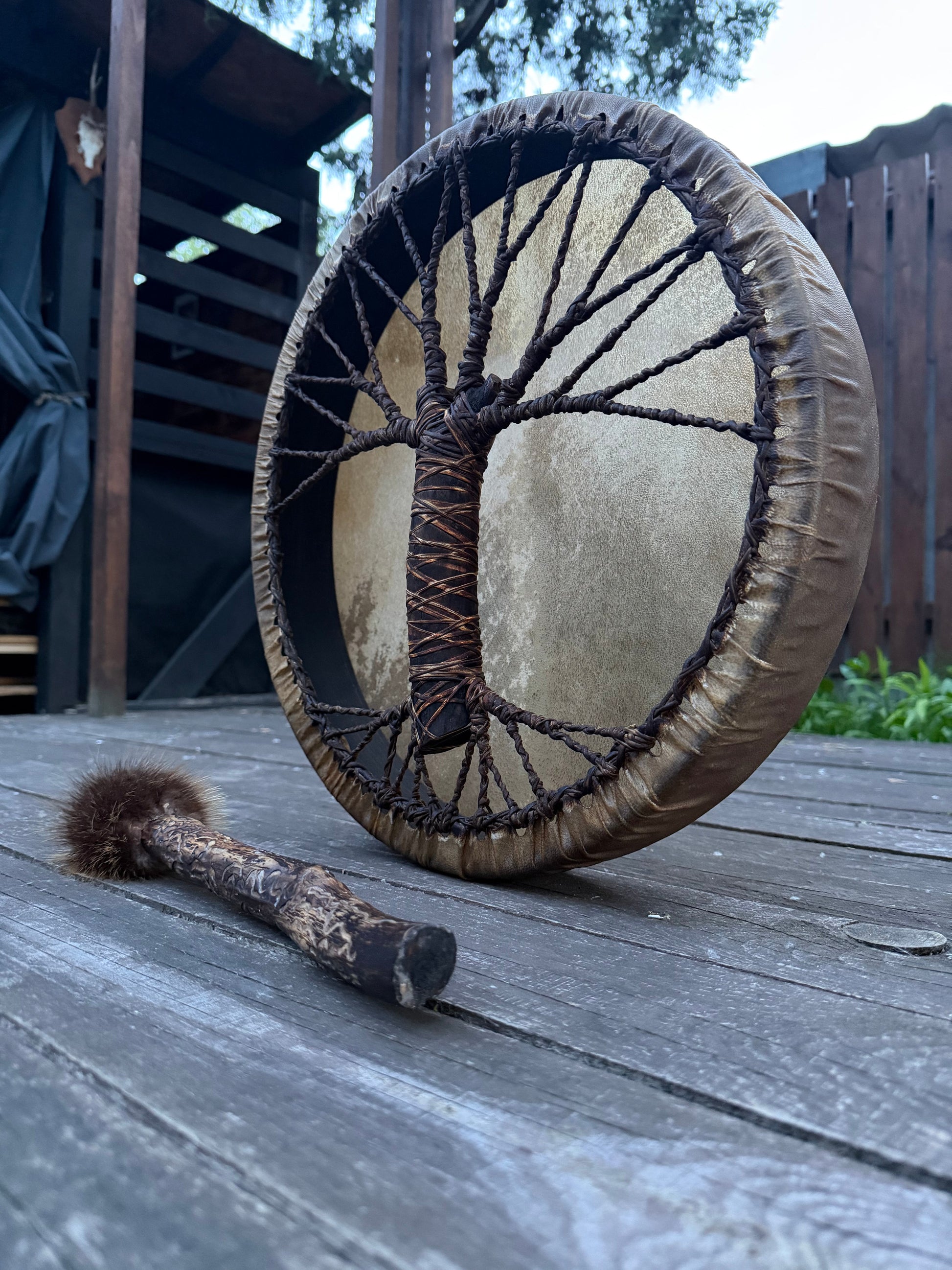 Tree of Life shamanic drum, membrane
