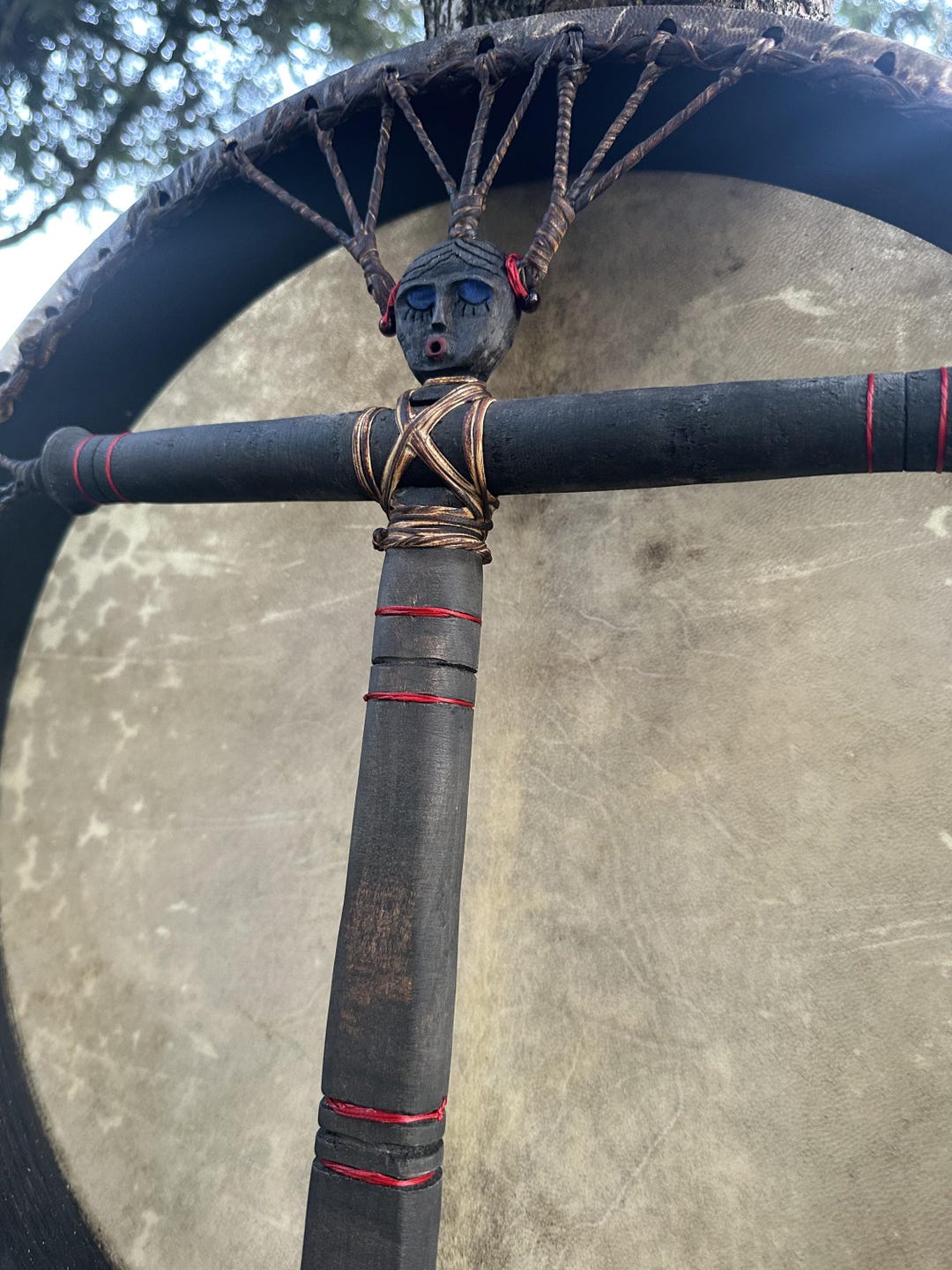 Shamanic Drum Veda 18 inch Round Slavic
