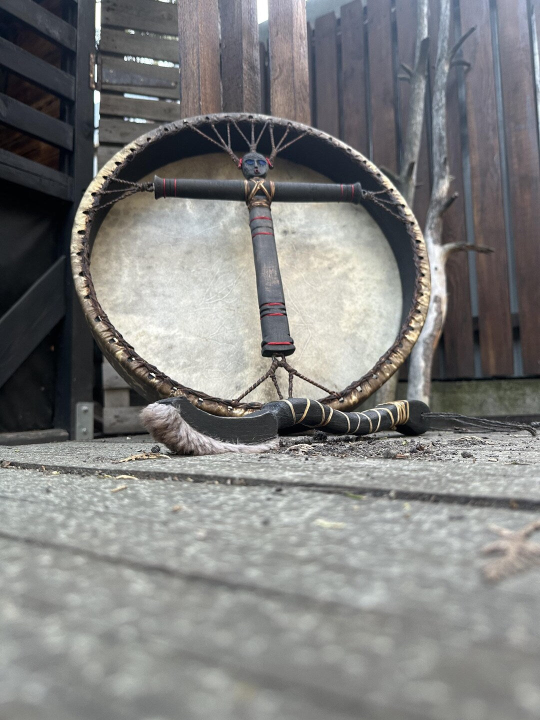 Shamanic Drum 'Veda' — 18" Round