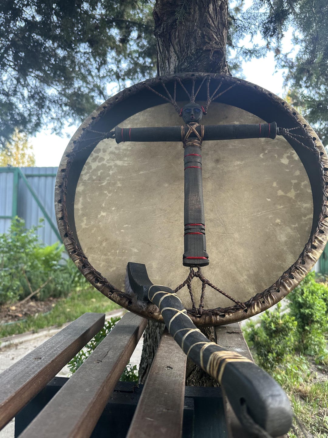 Shamanic Drum 'Veda' — 18" Round