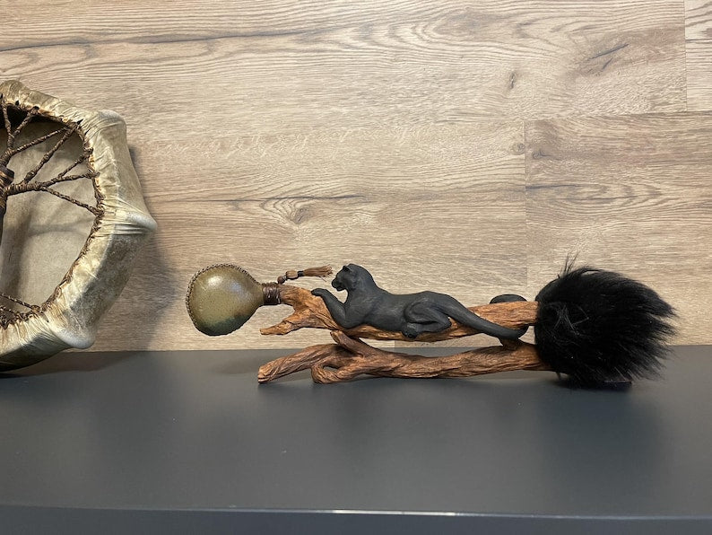 Shamanic Rattle Beater Stand ritual altar holder