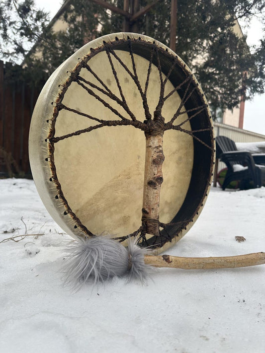 Birch Tree of Life Shamanic Drum 18 inch