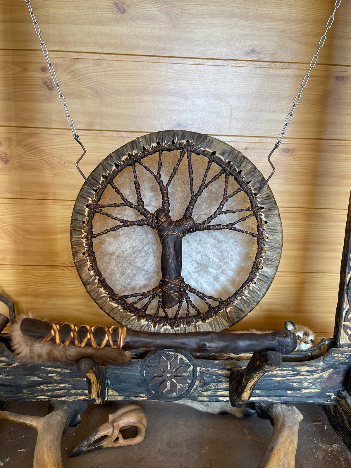 Shamanic Drum 'Tree of Life' — 12" Round