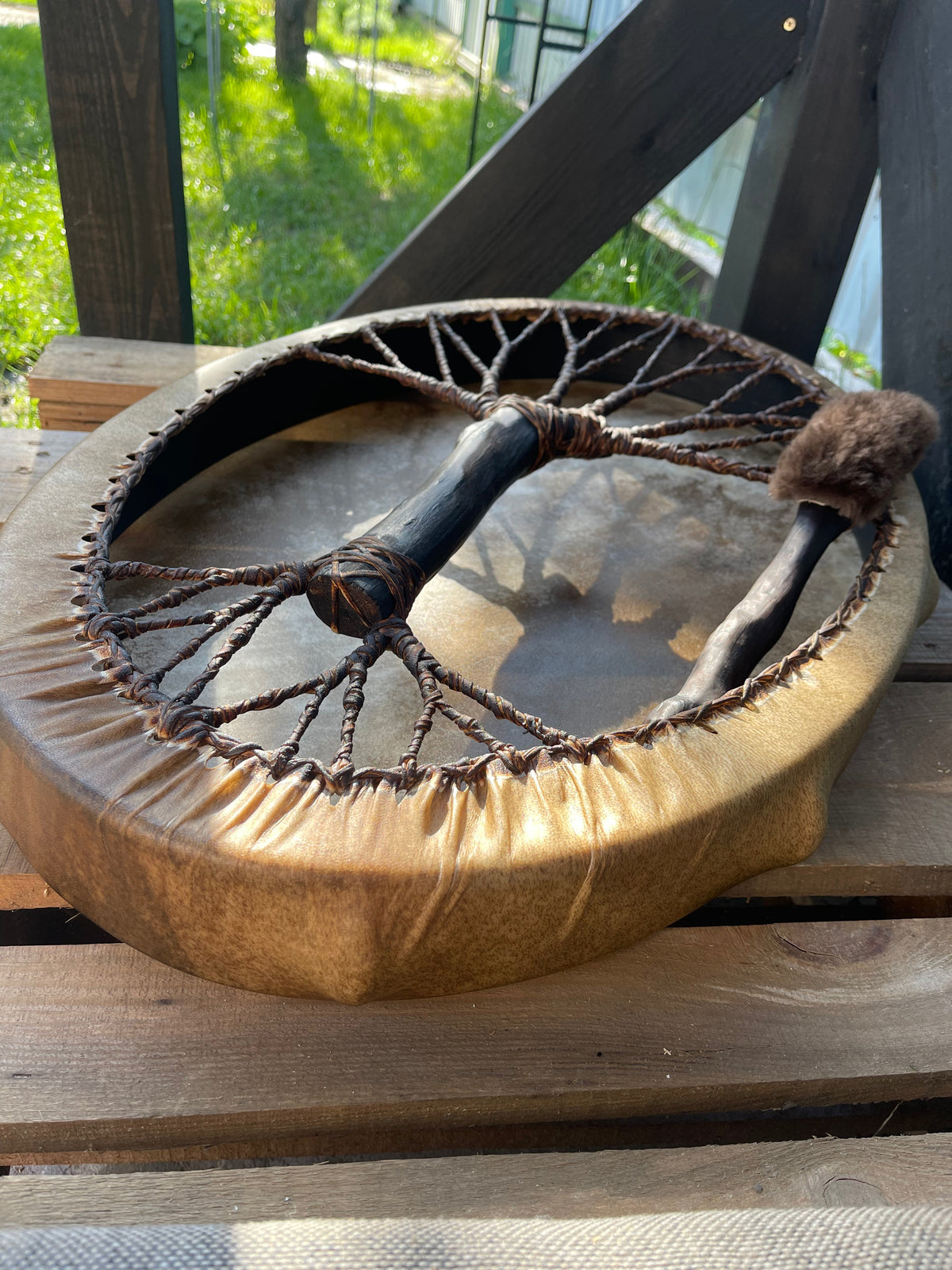 Shamanic Drum 'Tree of Life' — 28/20" Oval