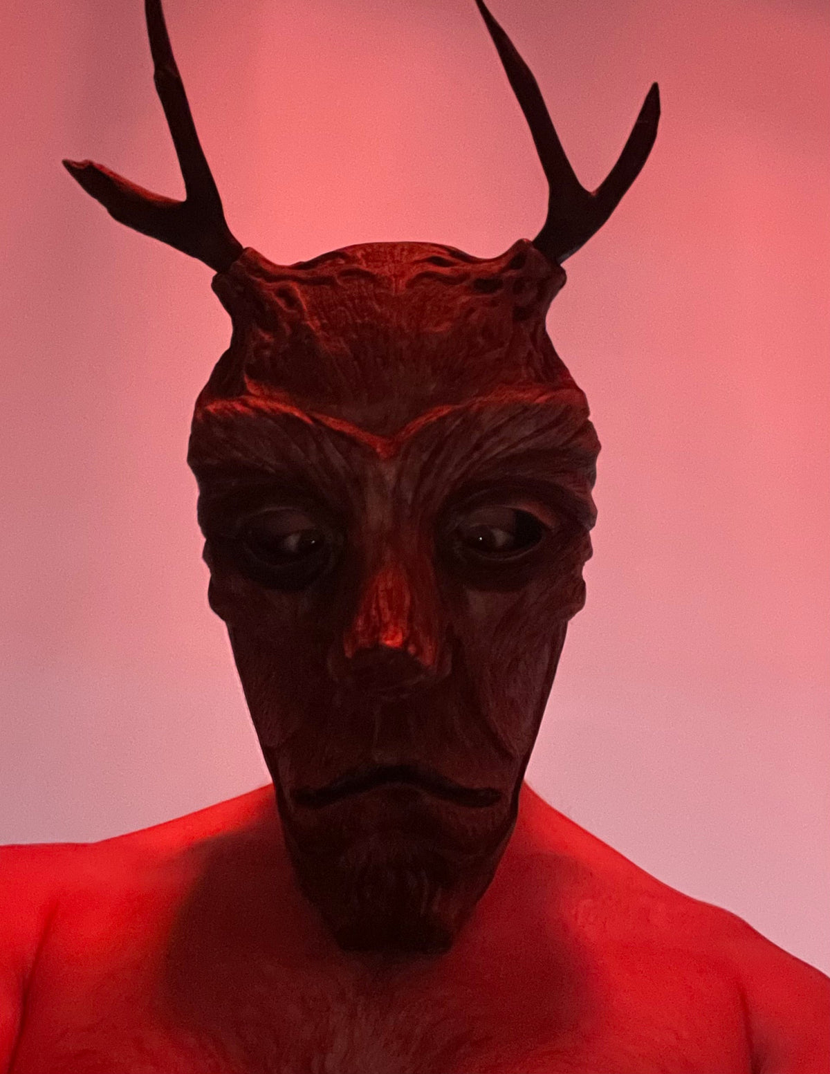 Shamanic Mask — Hand-Carved Ritual Mask